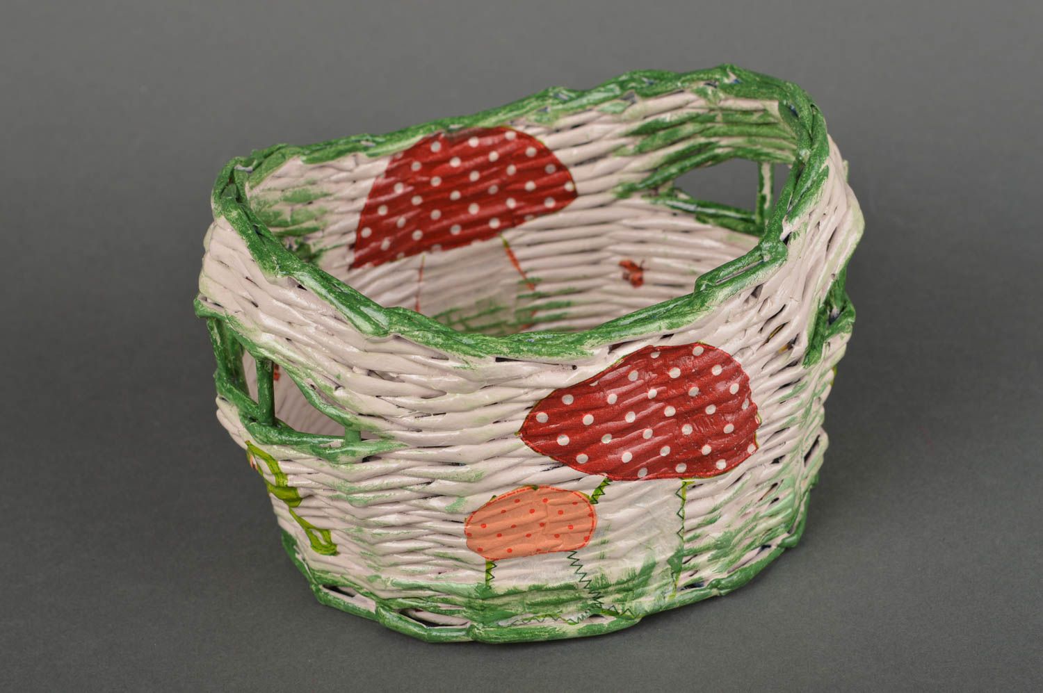 Handmade basket unusual basket wicker basket for home decor ideas interior decor photo 2