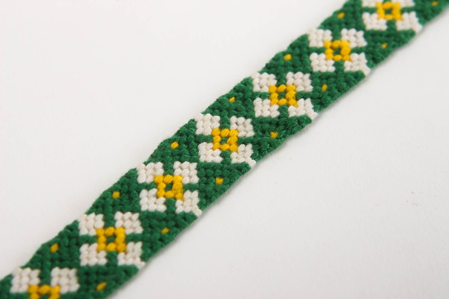 Handmade bracelet for women designer jewelry embroidery floss woven bracelet photo 3