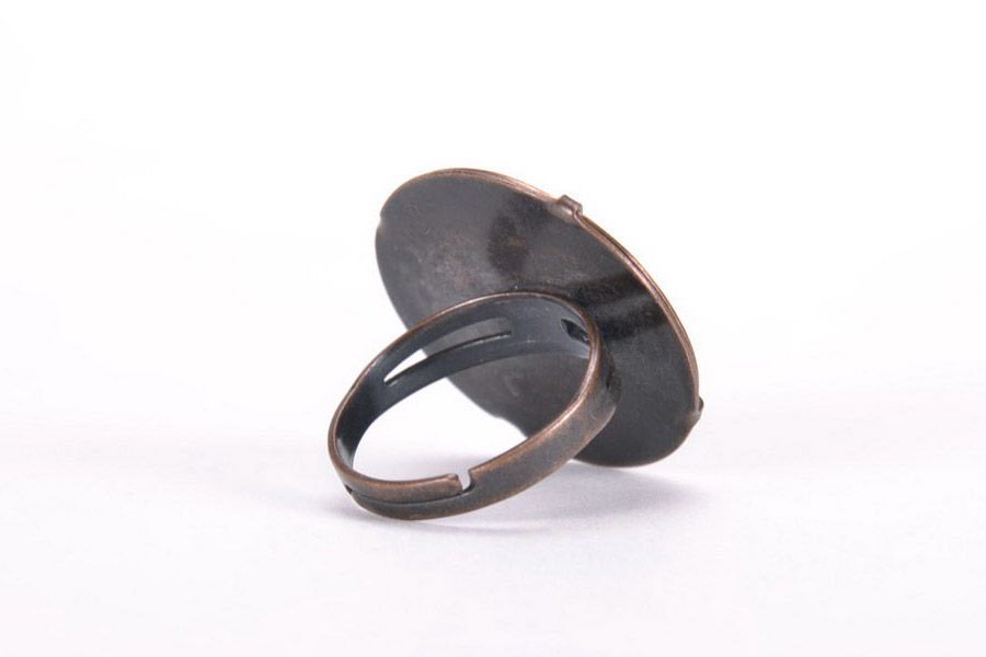 Ring aus Kupfer mit Emaille foto 4