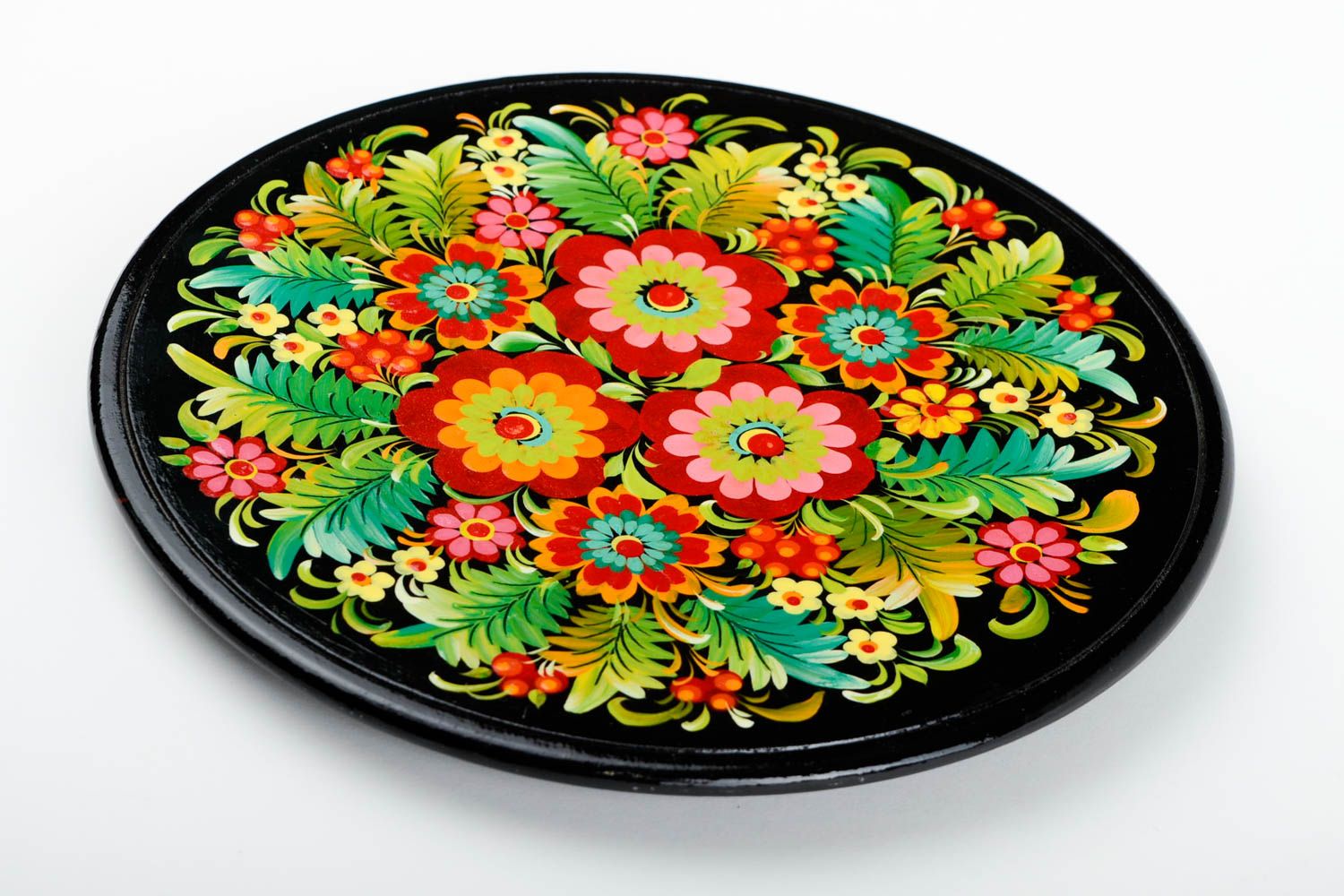 Декор на стену ручной работы подарочная декоративная тарелка расписная посуда фото 3
