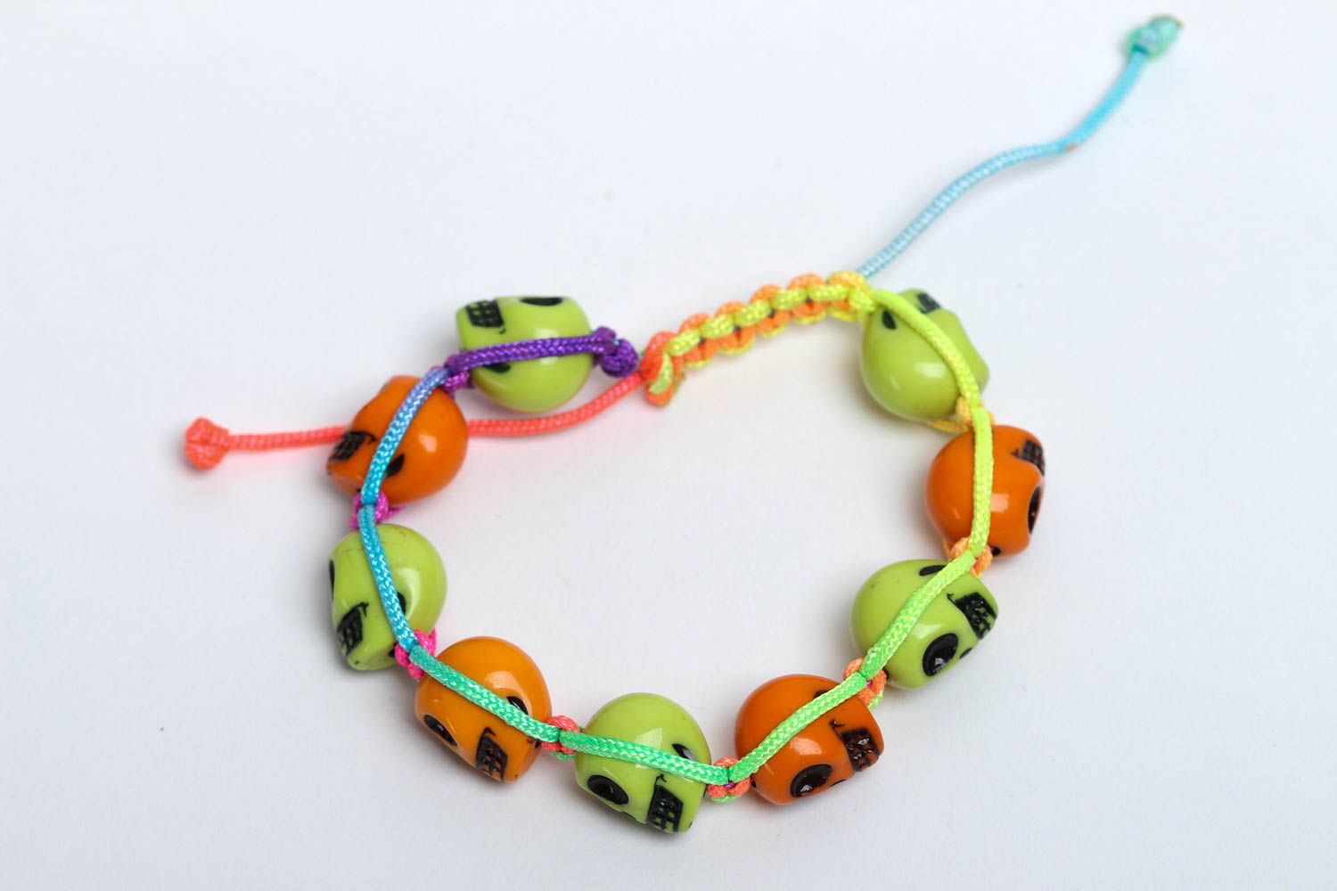 Woven bracelet beaded cord bracelet handmade bracelets elegant accessories photo 2