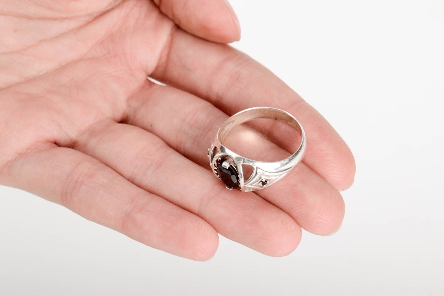 Designer Accessoires Herrenring Silber Schmuck Ring handmade Modeschmuck ring foto 5