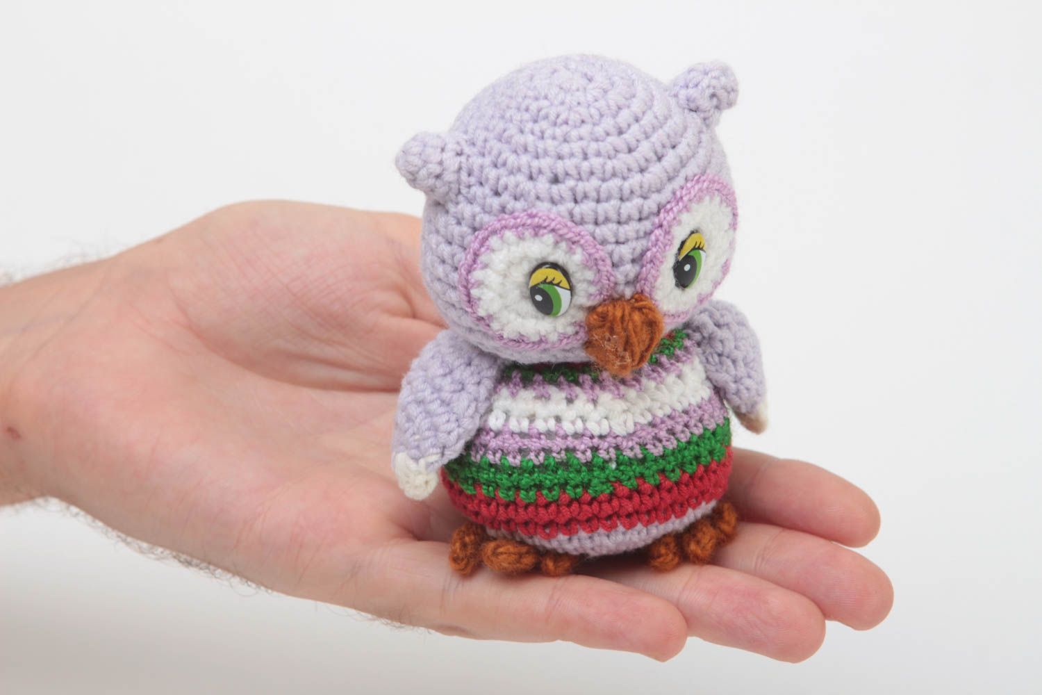 Unusual handmade soft toy homemade stuffed toy crochet toy for kids gift ideas photo 5