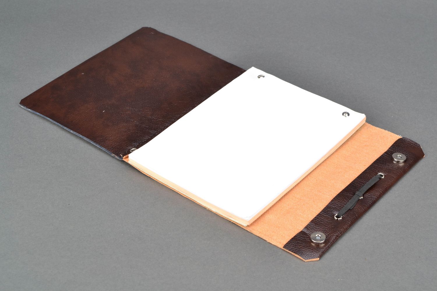 Designer notebook with artificial leather cover photo 4