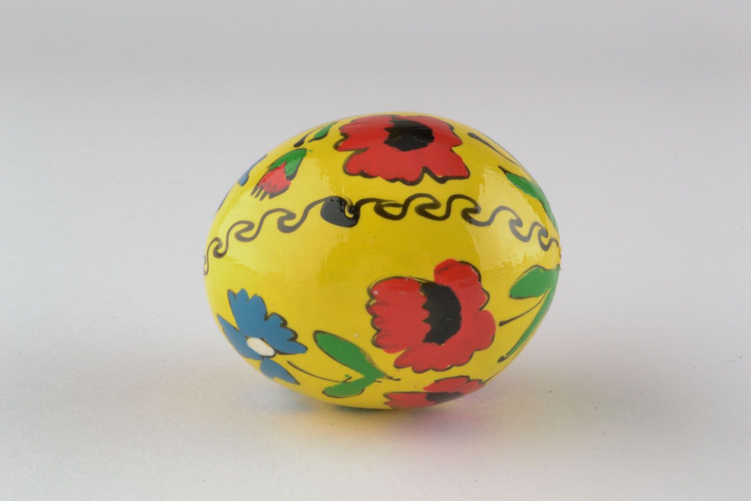Decorative egg with painting photo 2