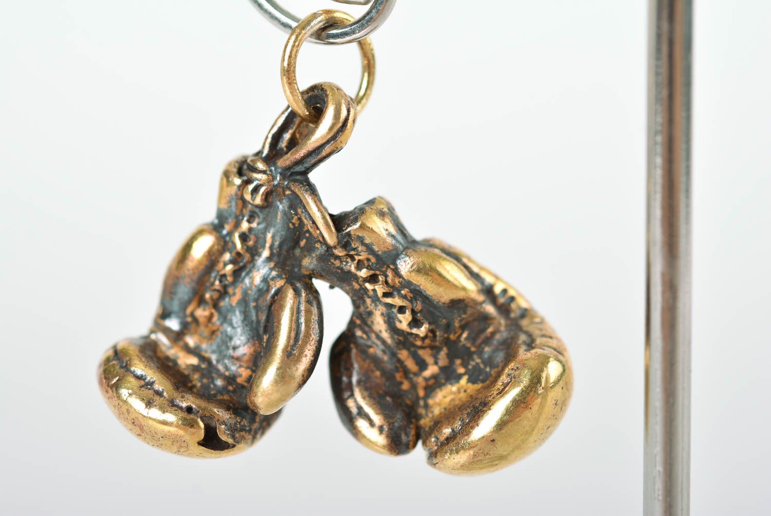 Кулон на шею украшение ручной работы украшение из бронзы мужское боксер фото 3