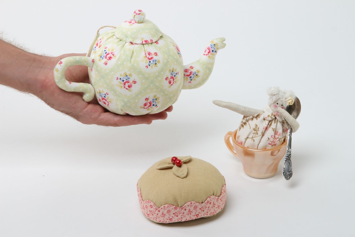 Handmade soft toy 3 pieces funny toys cool rooms gift ideas decorative use only photo 5