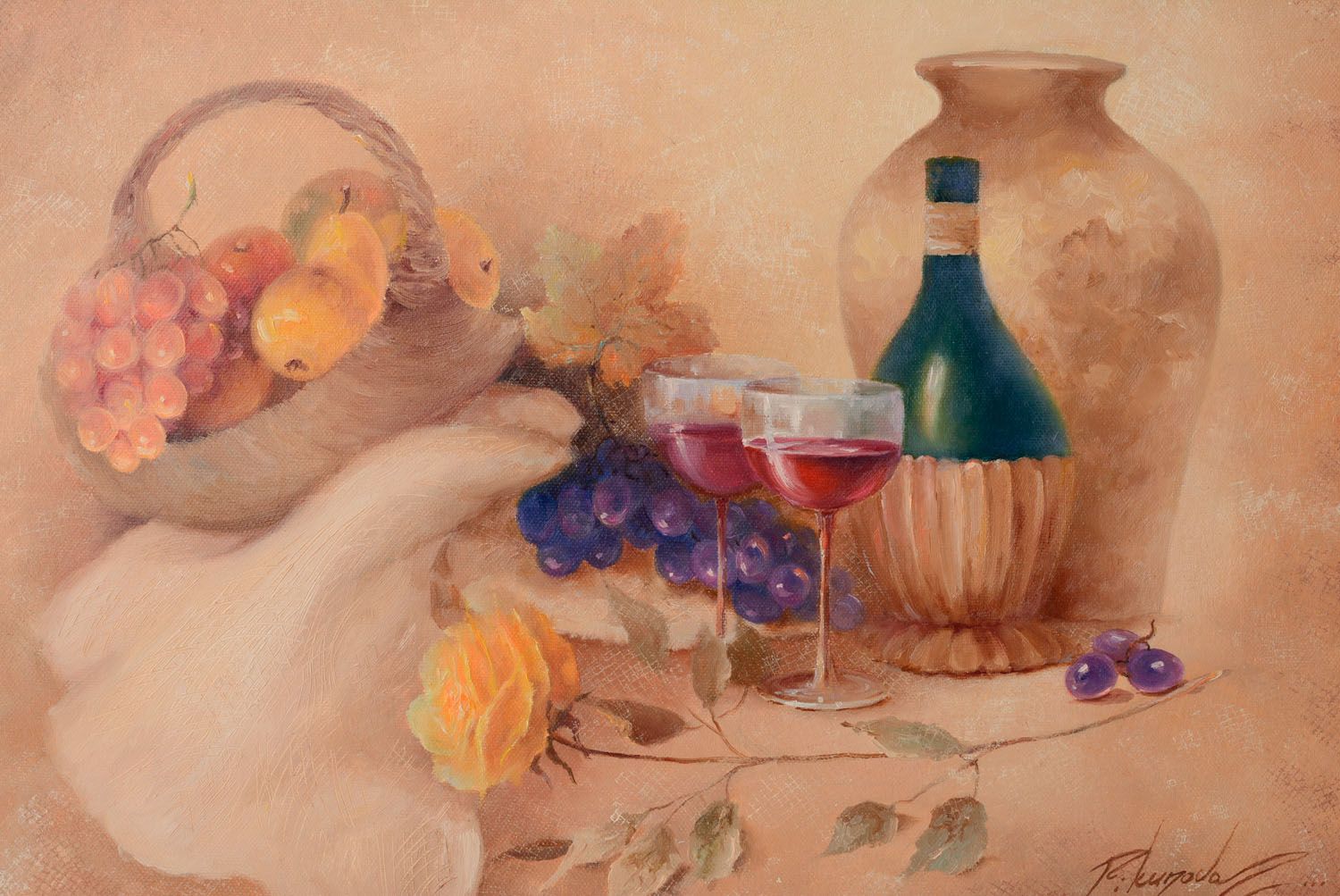 Oil painting Autumn Date photo 2