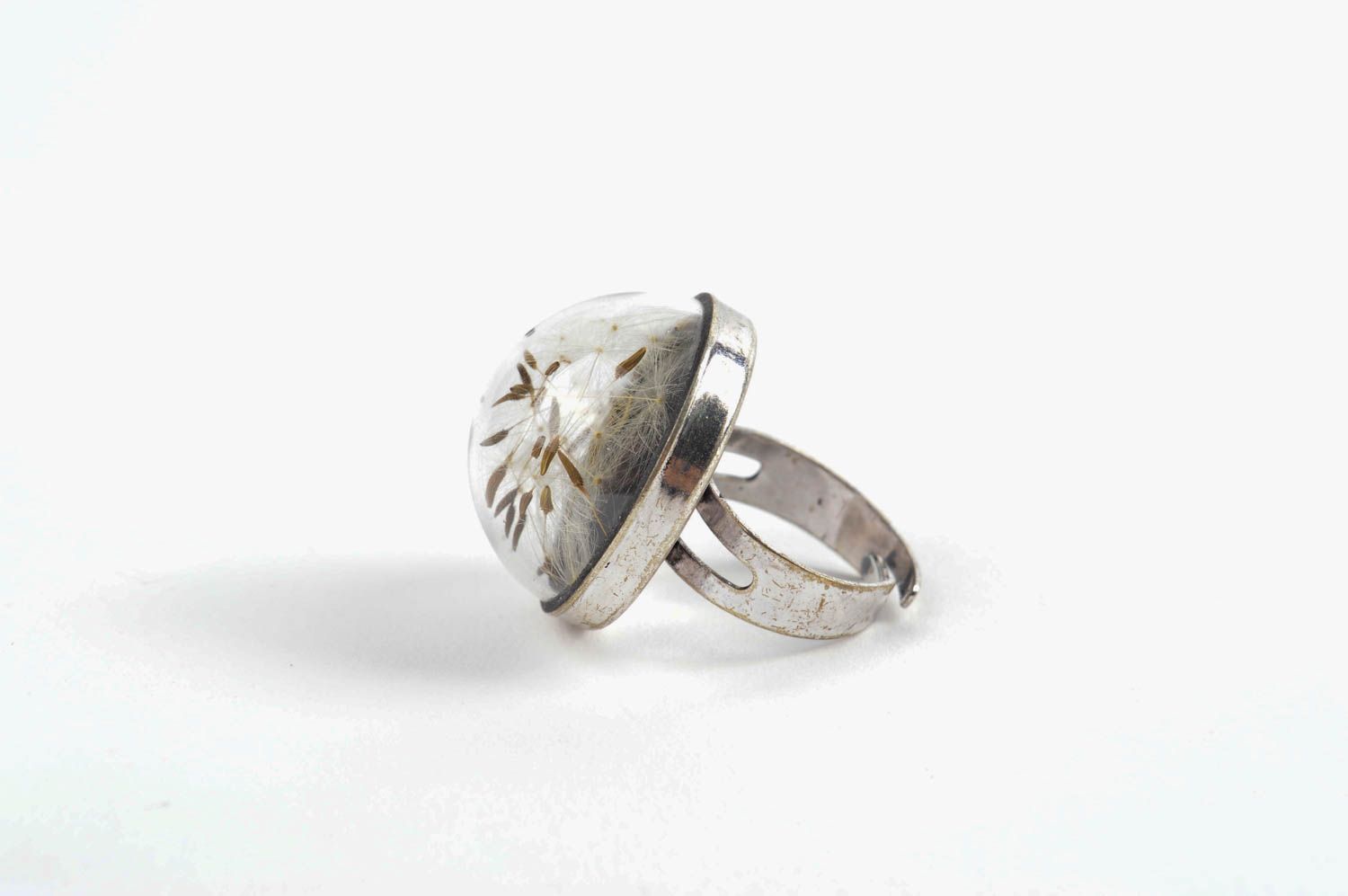 Необычное кольцо ручной работы элитная бижутерия красивое кольцо круглое фото 2
