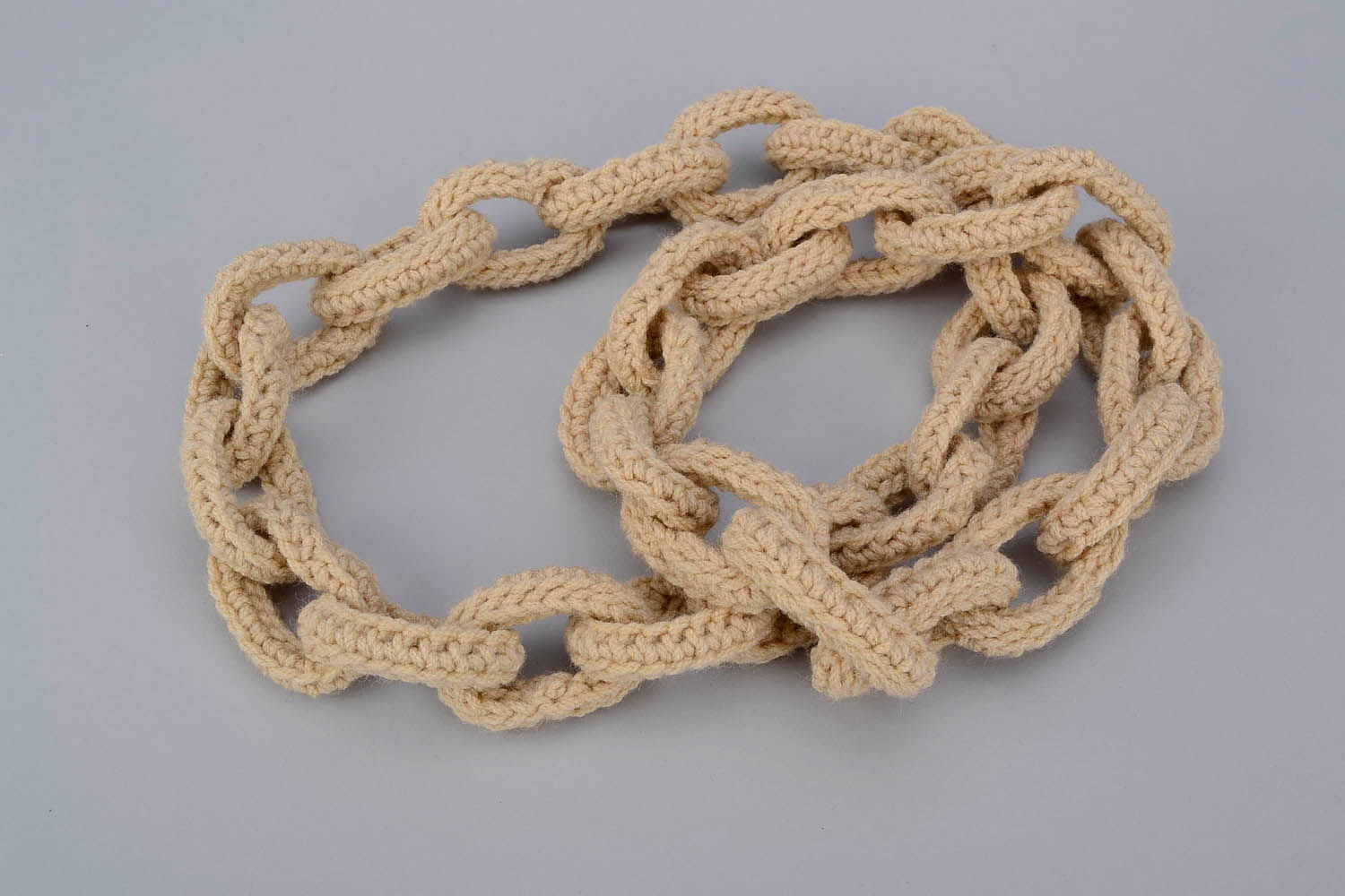Knitted scarf Golden Chain photo 4
