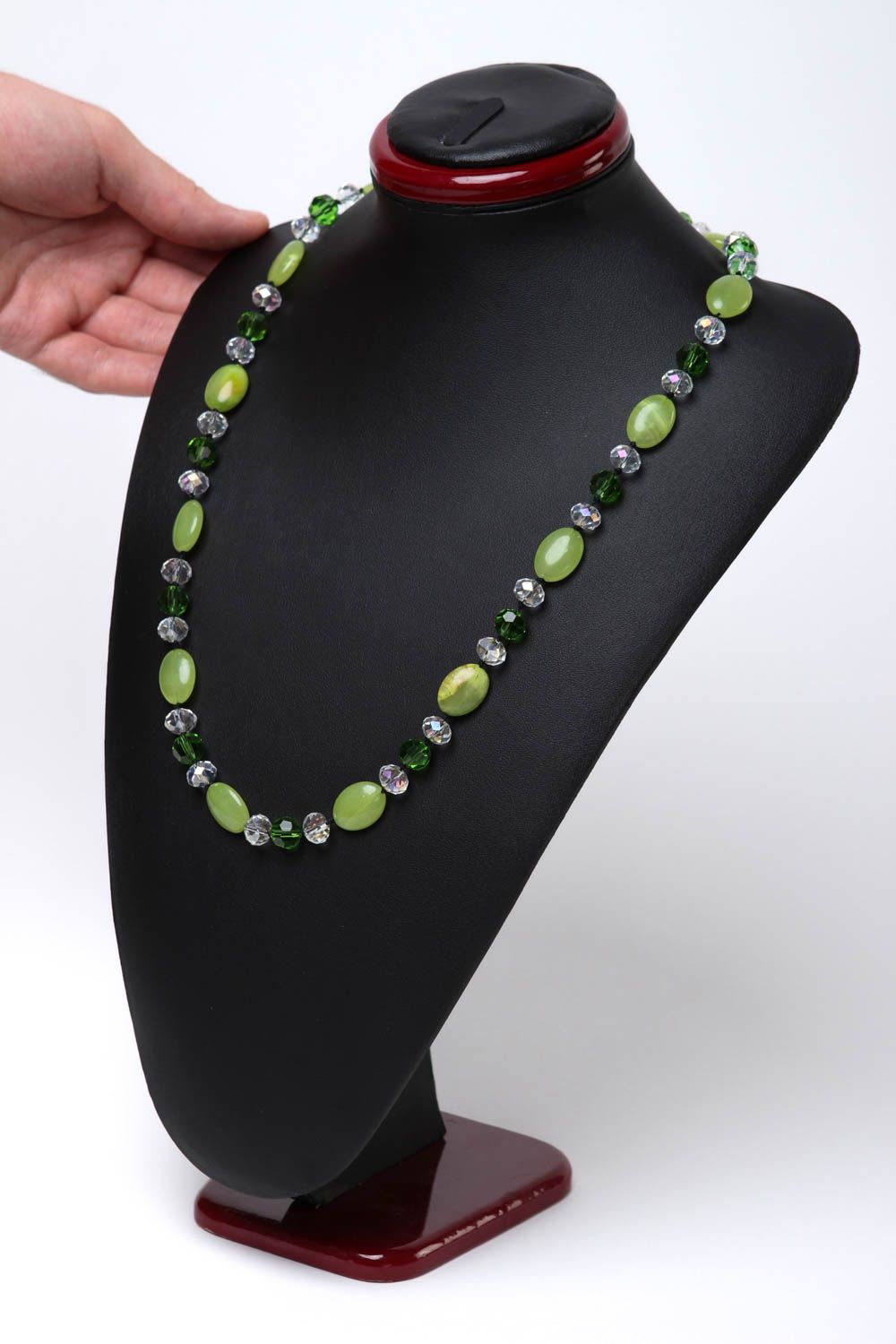 Halskette Frauen handmade Perlen Schmuck stilvoll Geschenk für Frauen toll foto 5