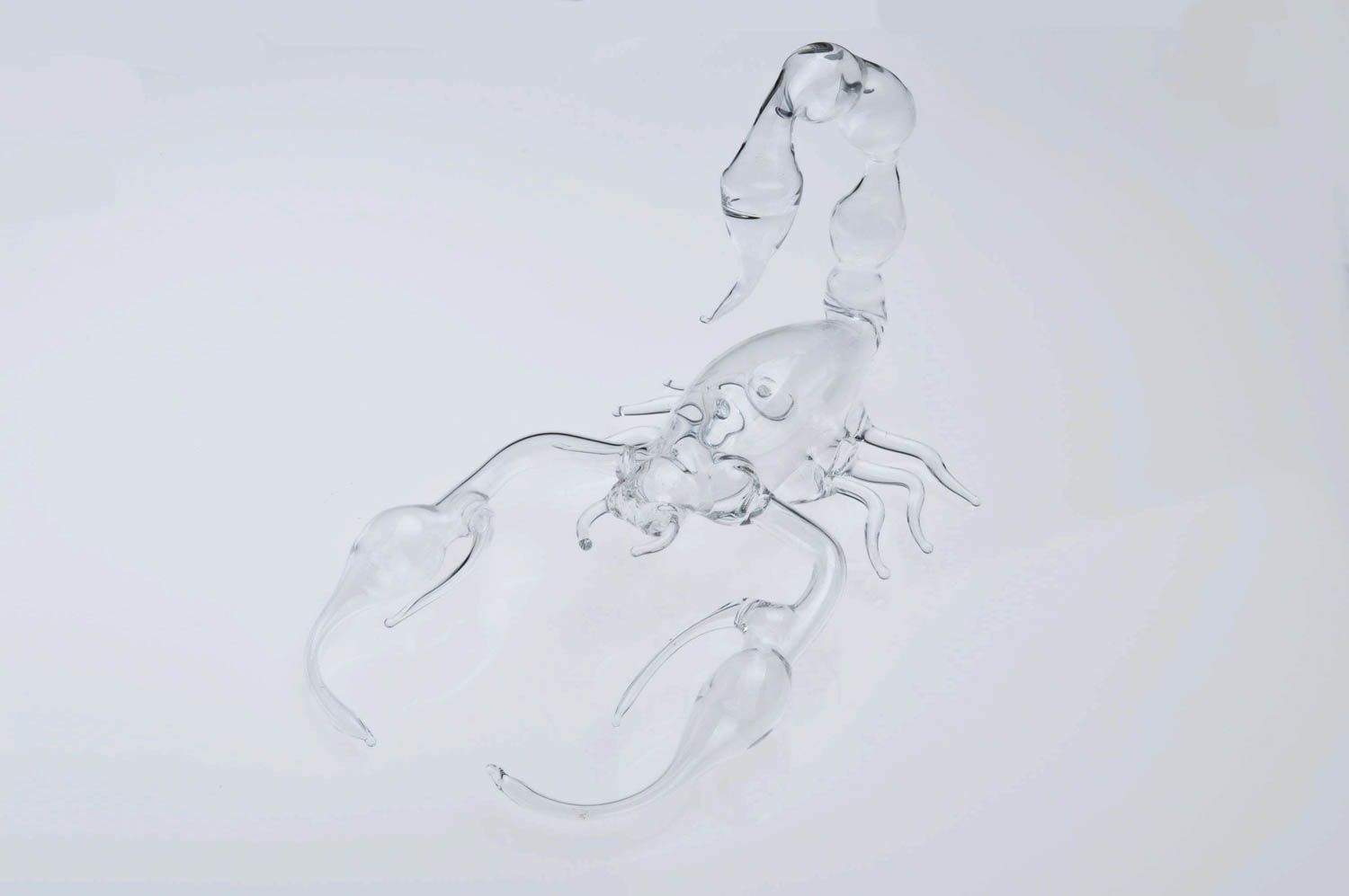 Handmade Deko Figur Skorpion Dekoideen Wohnzimmer Figur aus Glas stilvoll grell foto 3