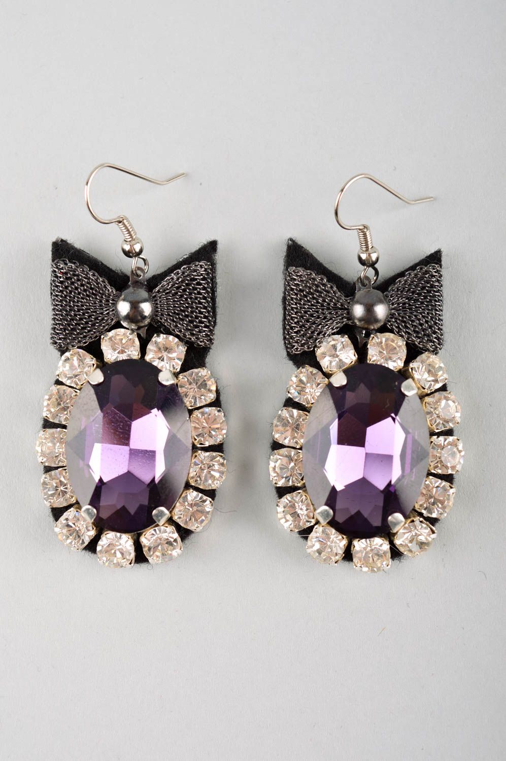 Crystal earrings fashion earrings handmade jewelry evening earrings for women photo 3