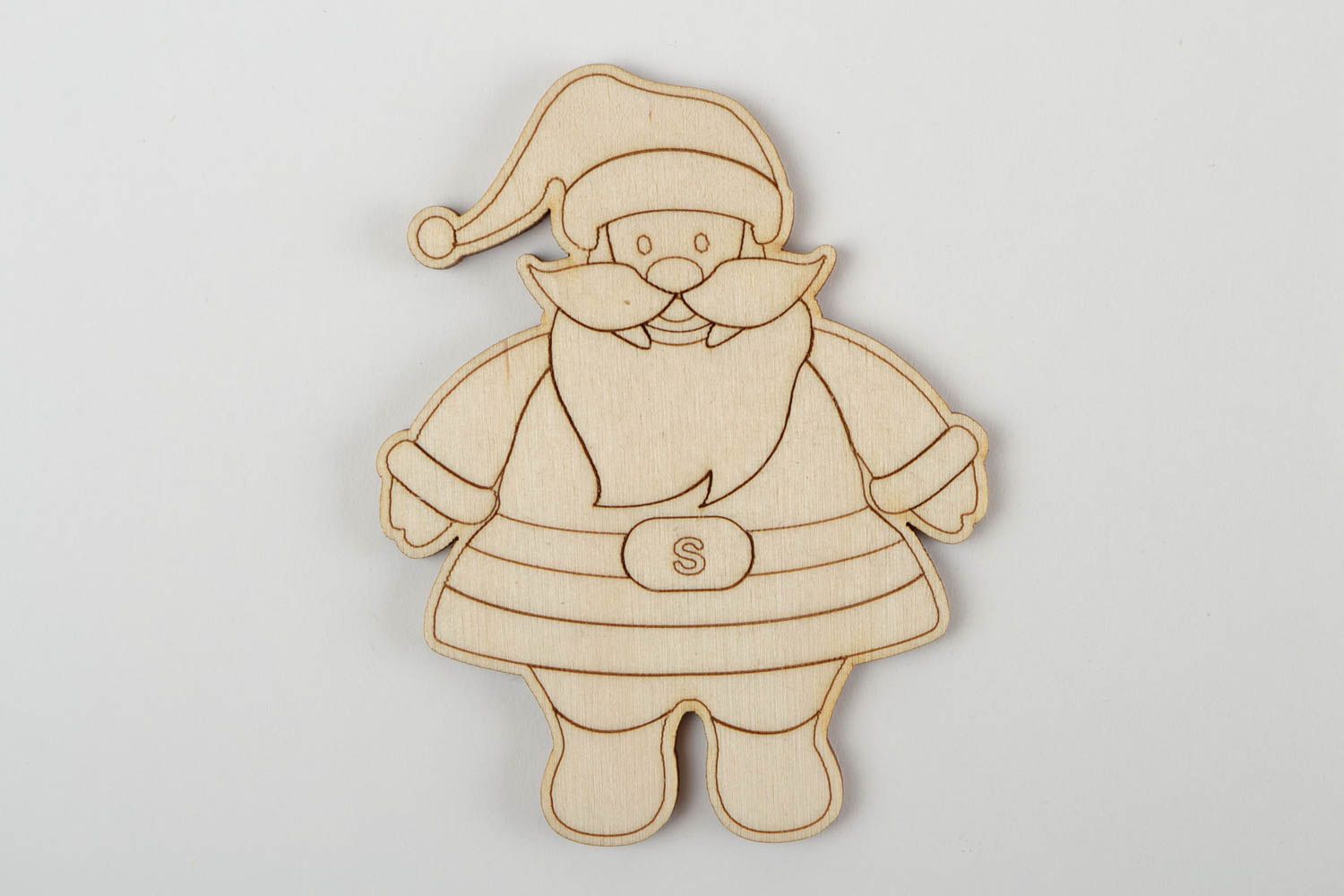 Holzartikel zum Gestalten handmade Rohling zum Bemalen Weihnachtsmann Figur foto 4