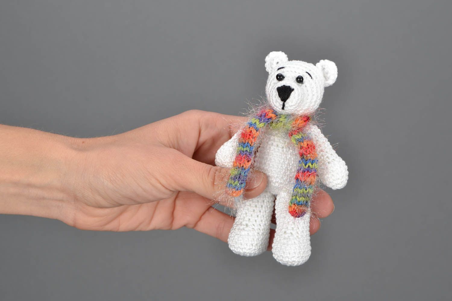 Crocheted toy White Bear photo 2