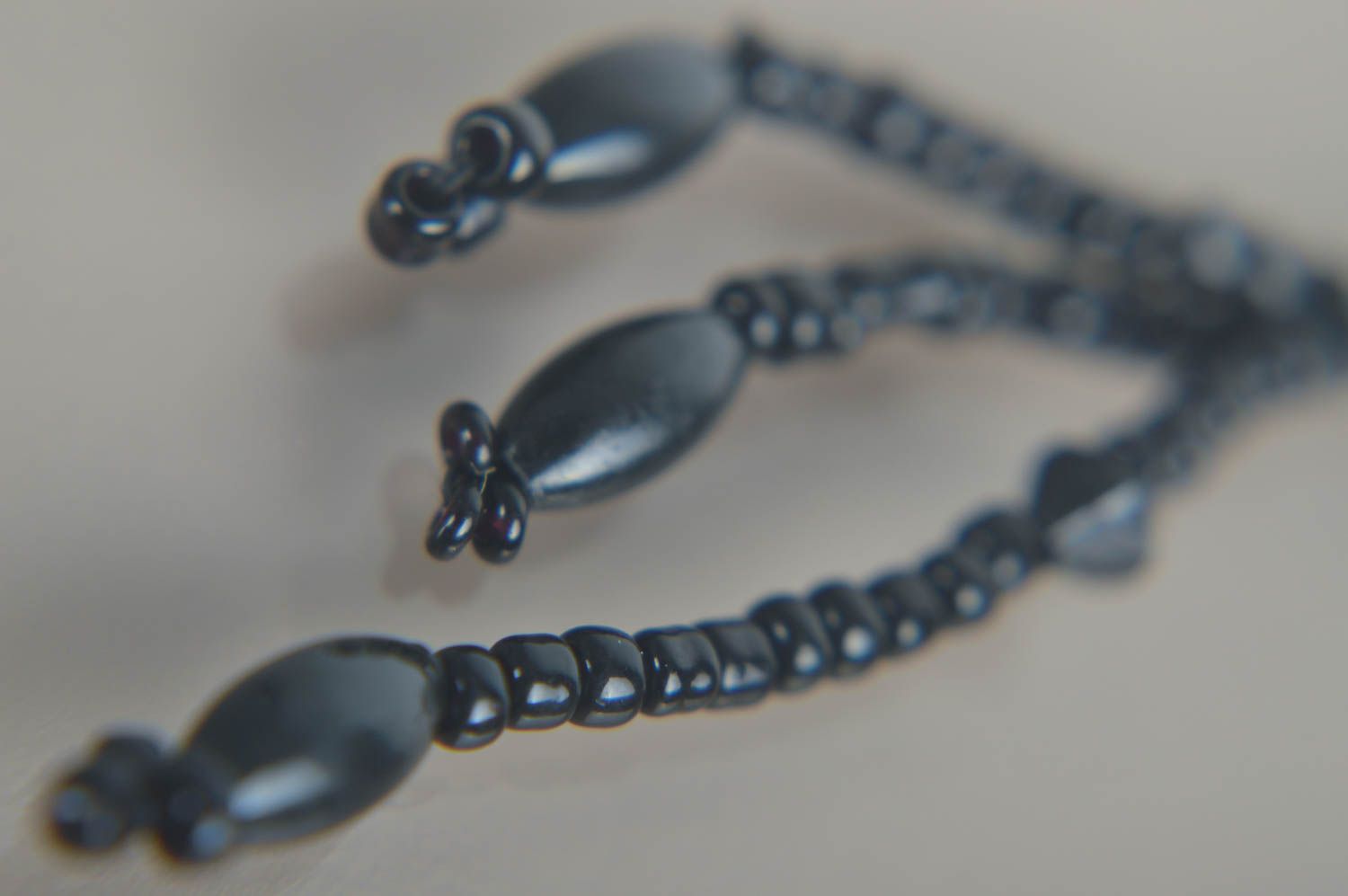 Серьги ручной работы модные серьги соломинки сережки из бисера длинные серьги фото 4