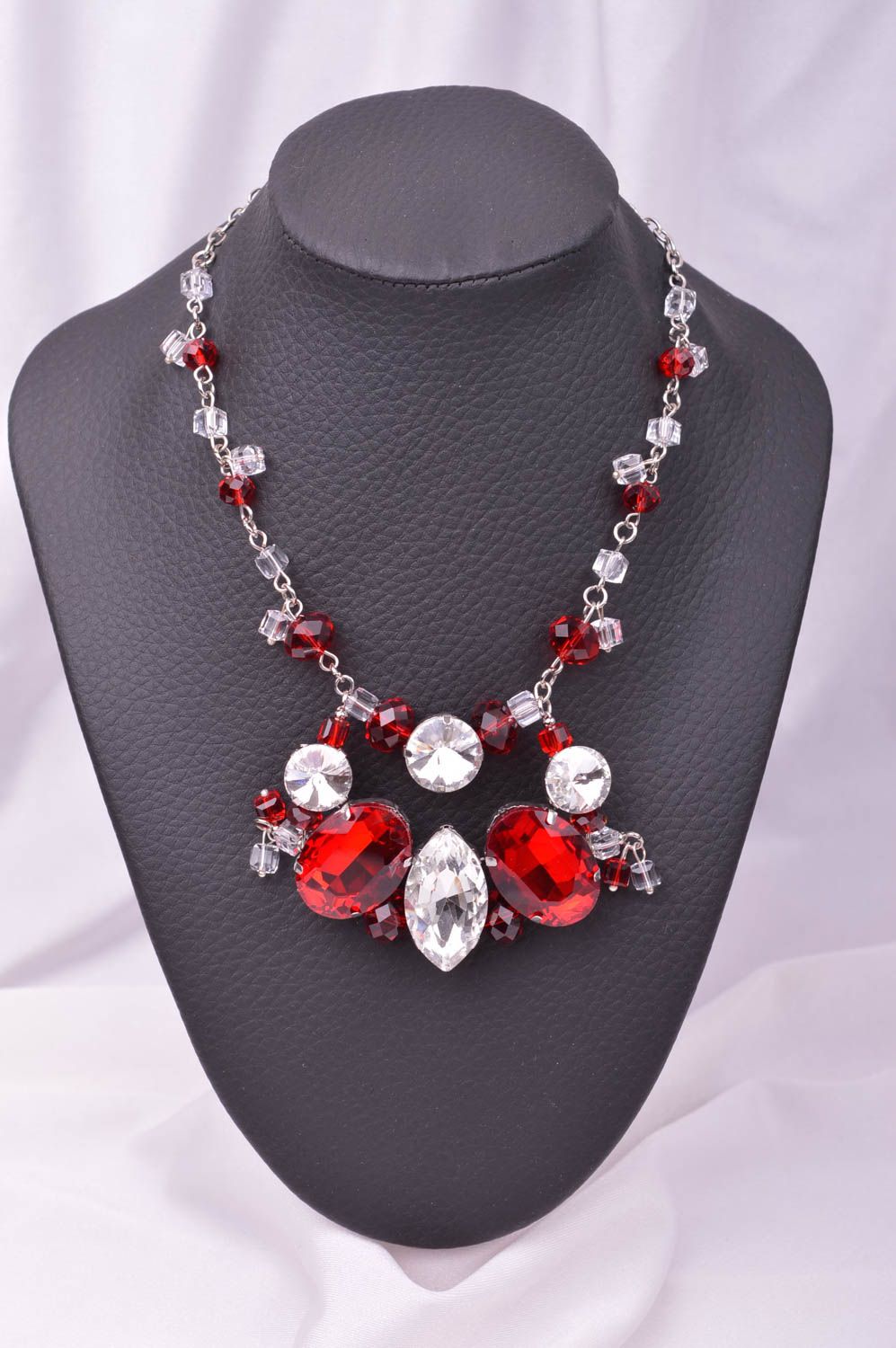 Handmade designer necklace unusual stylish necklace elegant accessory photo 1