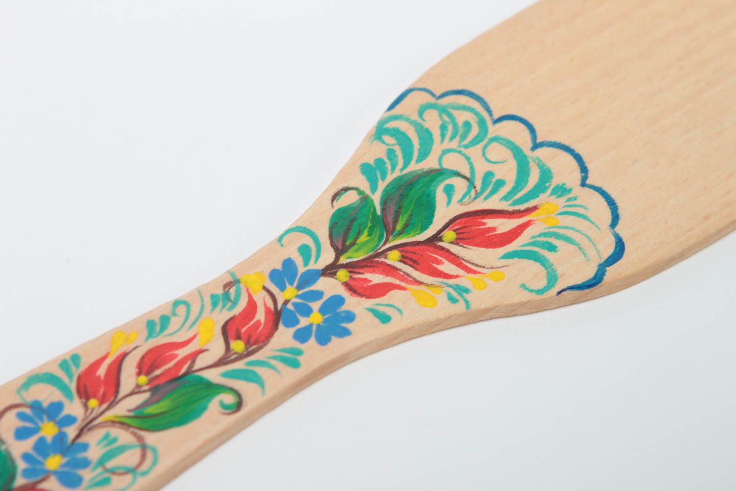 Bright handmade wooden spatula decorative kitchen utensils kitchen designs photo 3