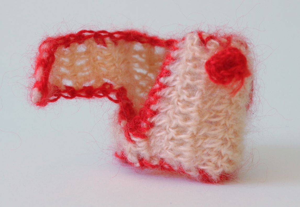 Copritazza all'uncinetto fatto a mano fodera a maglia per tazza morbida foto 4