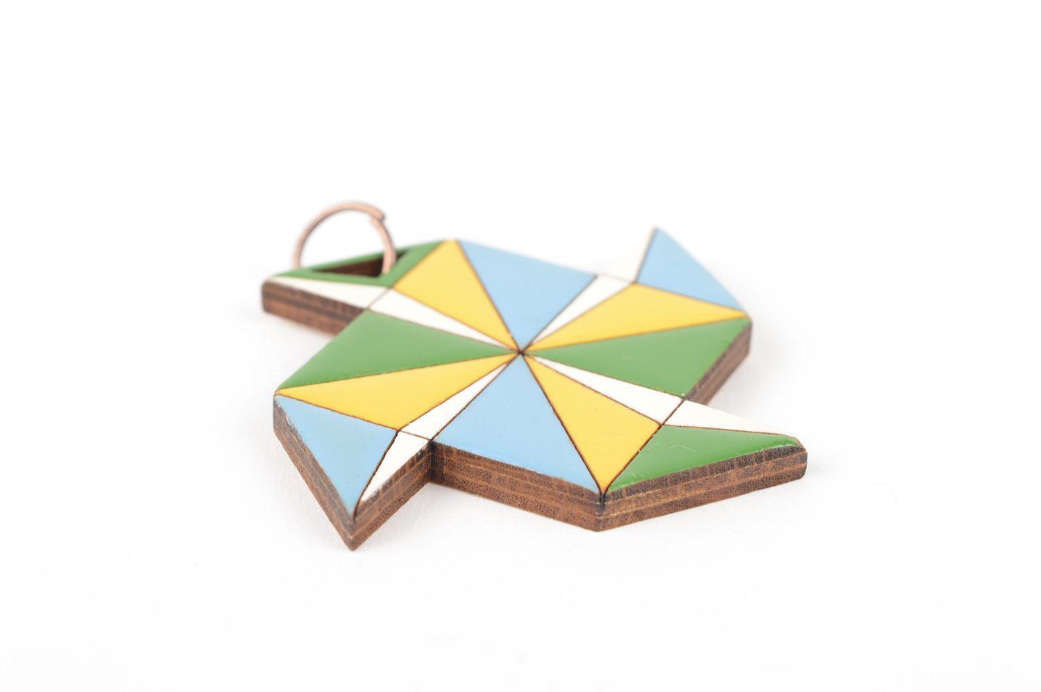 Handmade designer accessory bright summer pendant wooden designer pendant photo 3