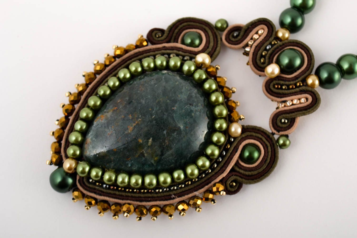 Stylish handmade pendant interesting jewelry beautiful accessories present photo 3