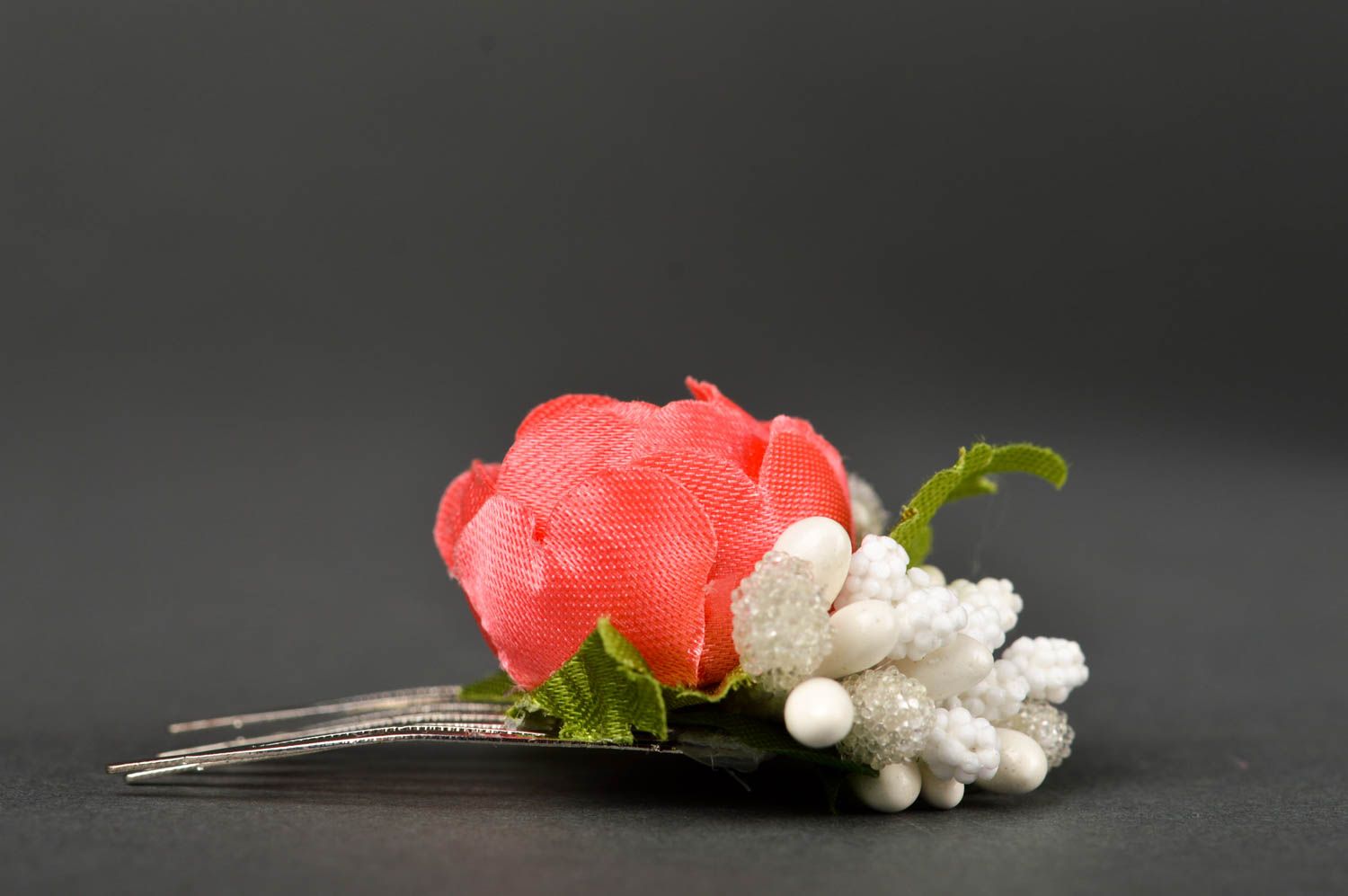 Blumen Haarschmuck handmade Haar Kamm Accessoire für Haare originelles Geschenk  foto 3