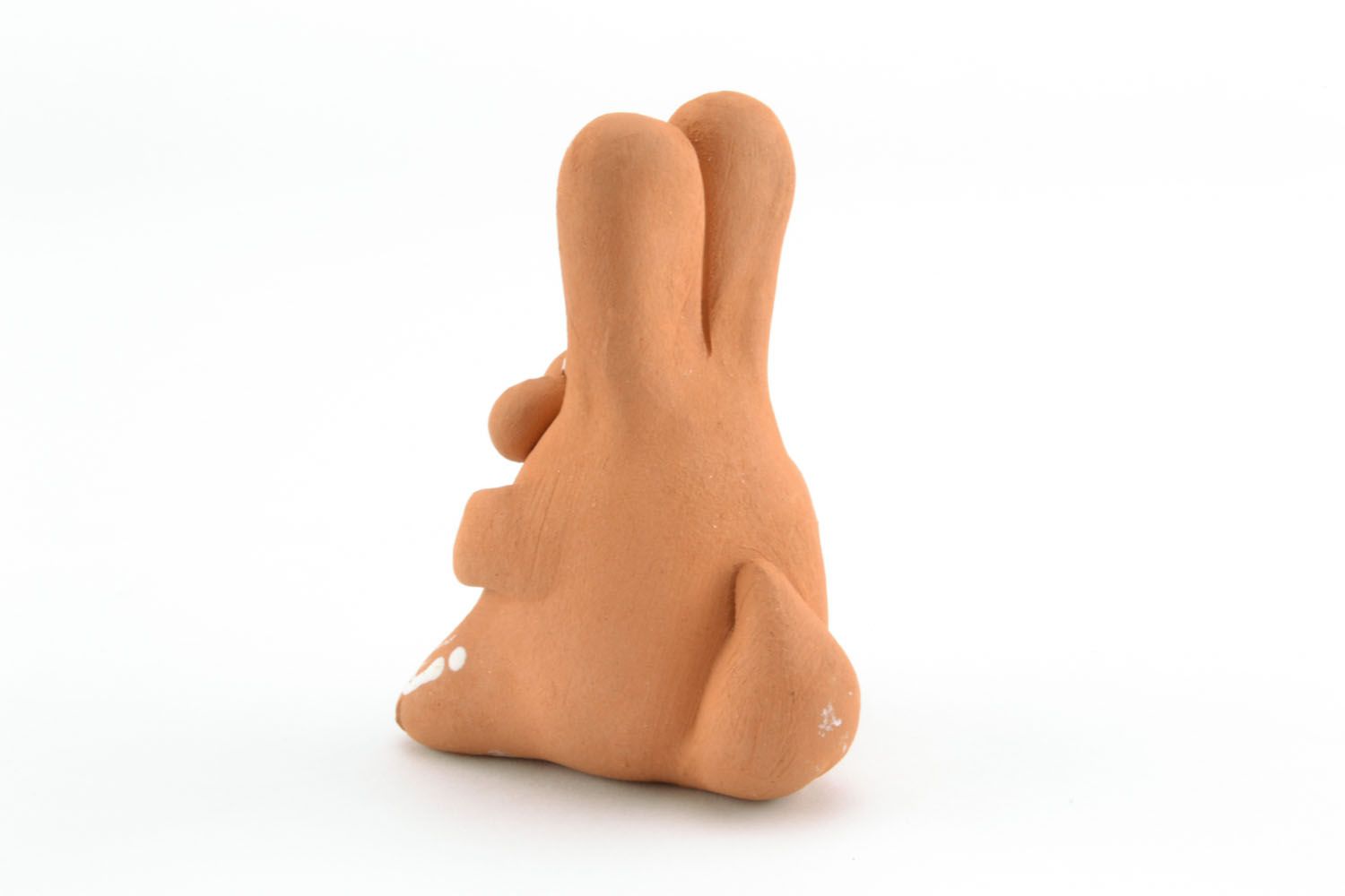 Statuette painted with engobes Rabbit photo 3