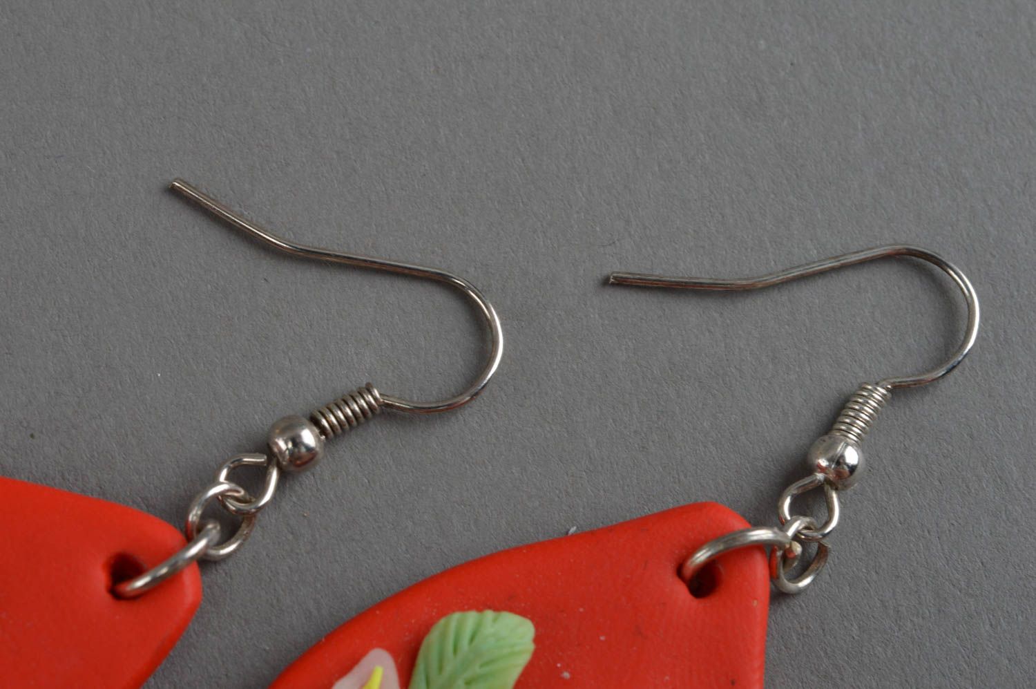 Beautiful homemade plastic earrings designer jewelry polymer clay ideas photo 4