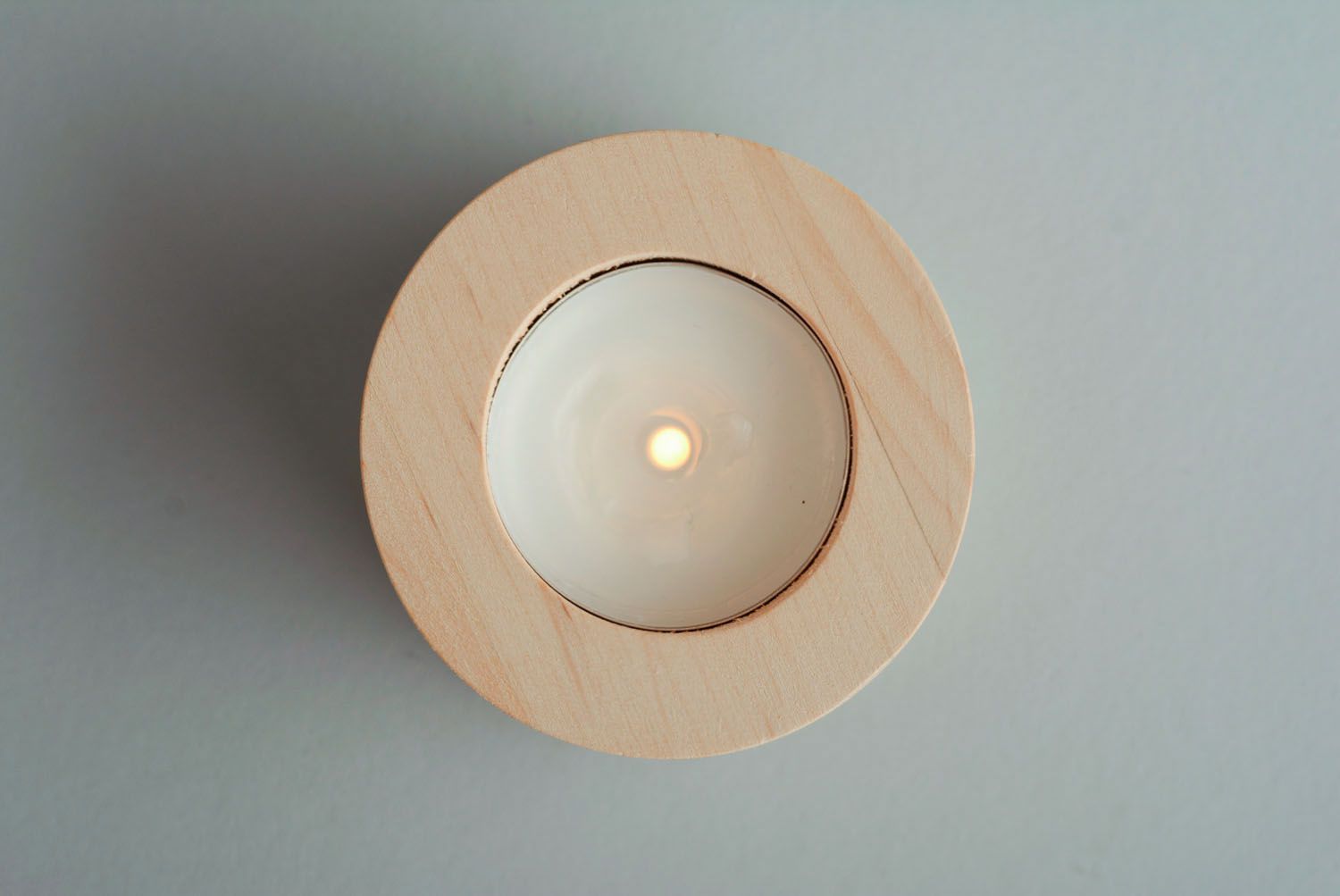 Base de madera para candelero foto 5
