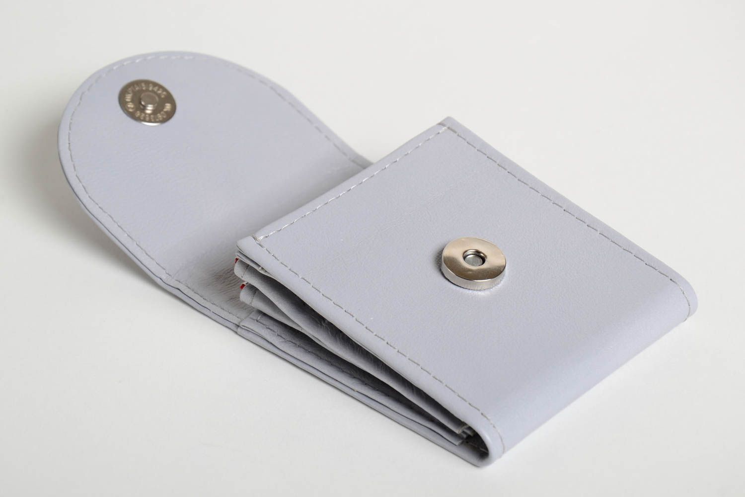 Handmade designer leather purse stylish elegant accessory female wallet photo 5