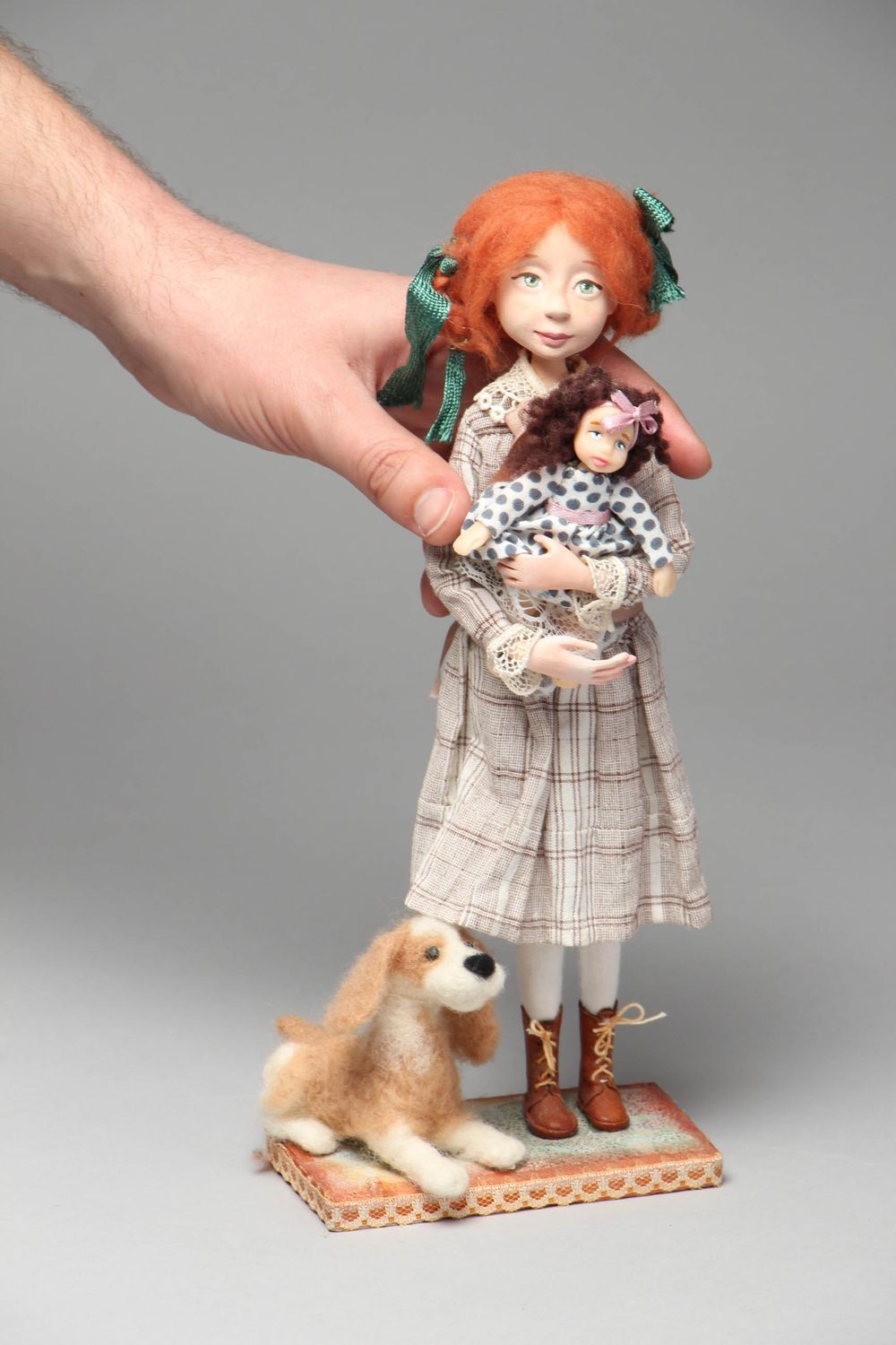 Дизайнерская кукла ручной работы для декора дома Полианна фото 4