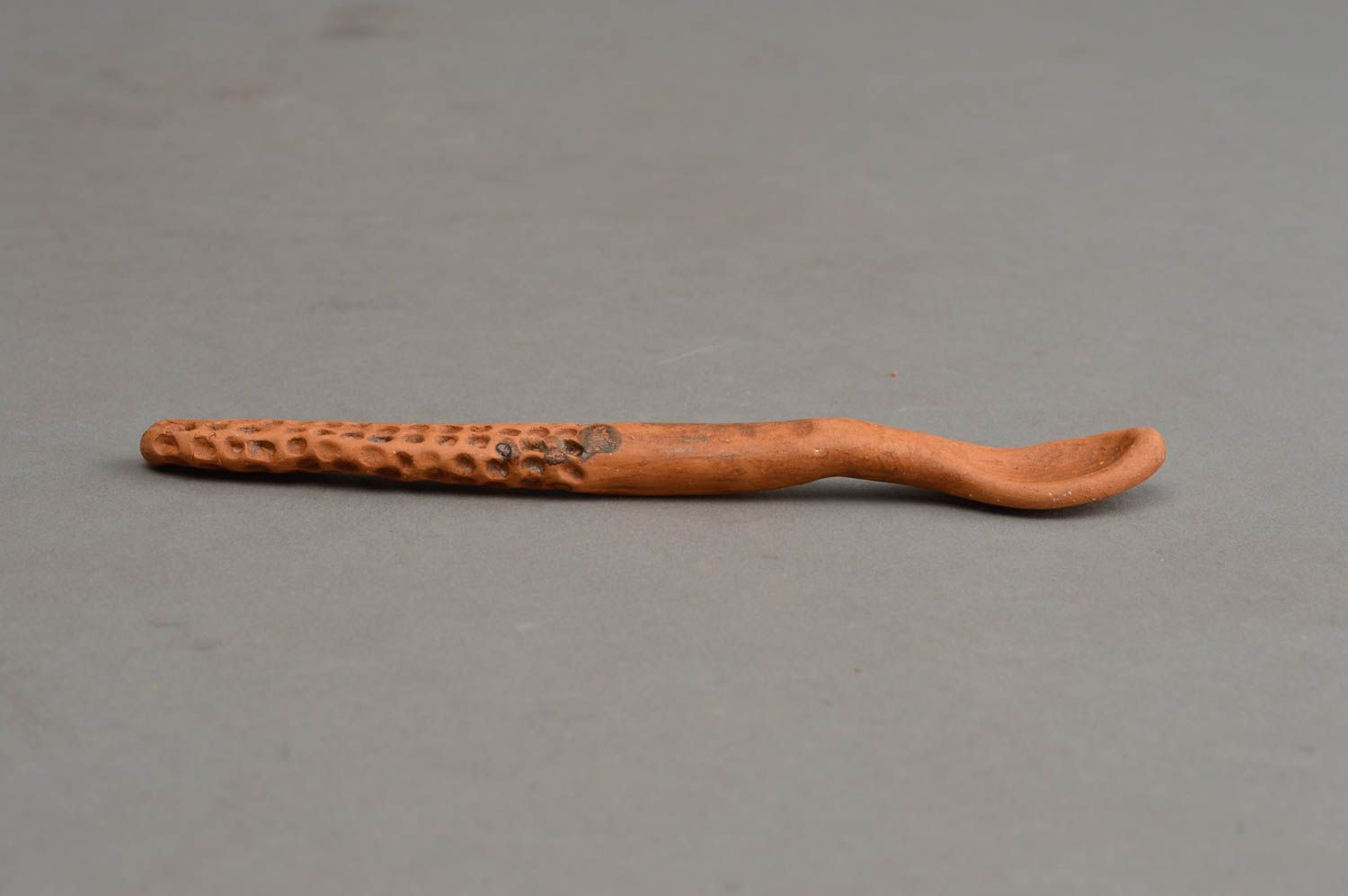 Unusual handmade ceramic spoon beautiful clay spoon eco tableware gift ideas photo 4