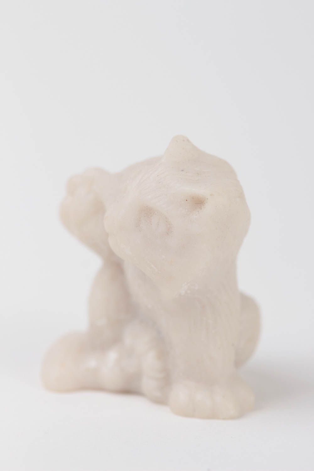 Handmade Tier Statue Deko Figur Haus Deko aus Polymerharz und Marmormehl Katze foto 4