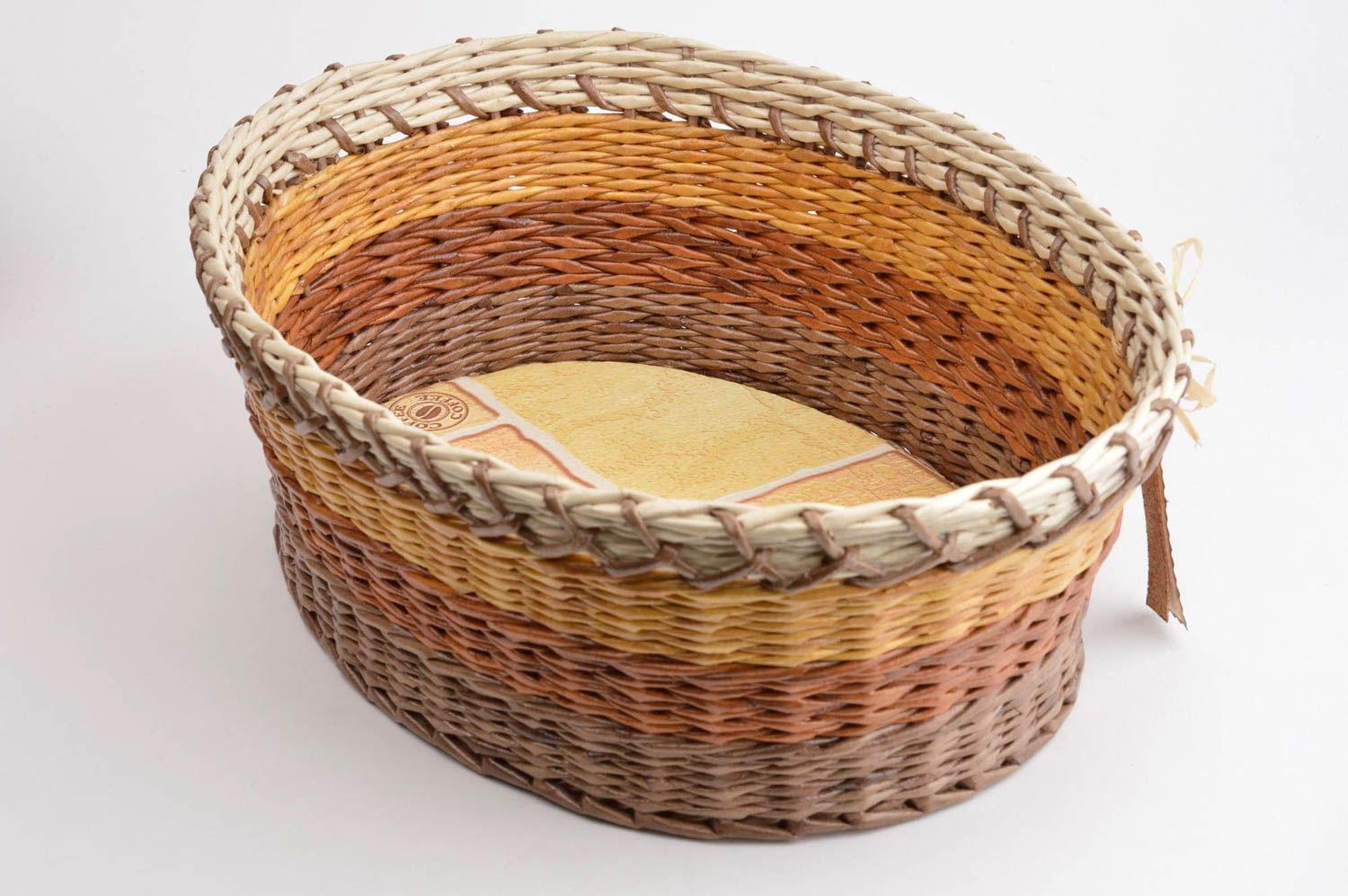 Paper tube box handmade box handmade basket gift basket unusual gift decor ideas photo 5