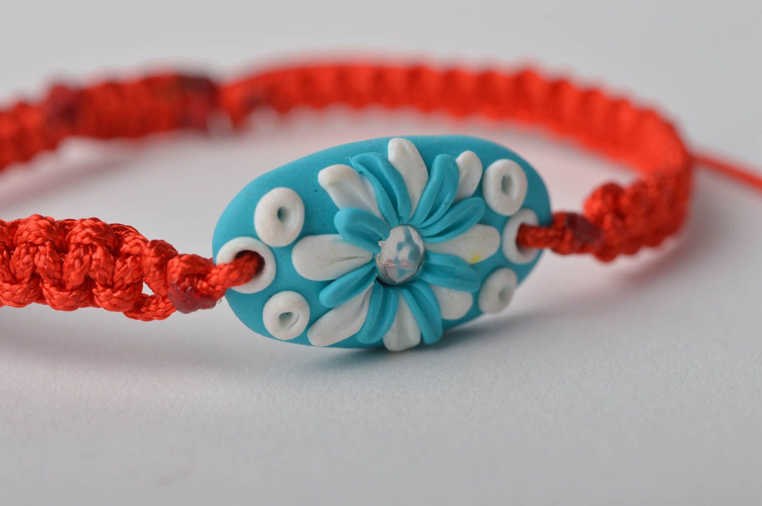 Handmade bracelet unusual bracelets designer bracelet flower accessory photo 3