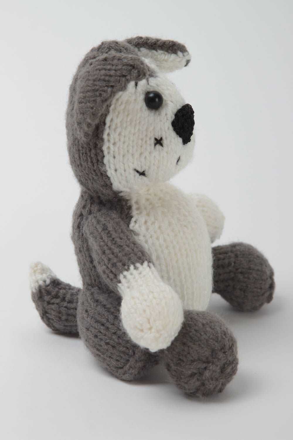 Juguete artesanal tejido peluche para niños regalo original Perrito gordito foto 2
