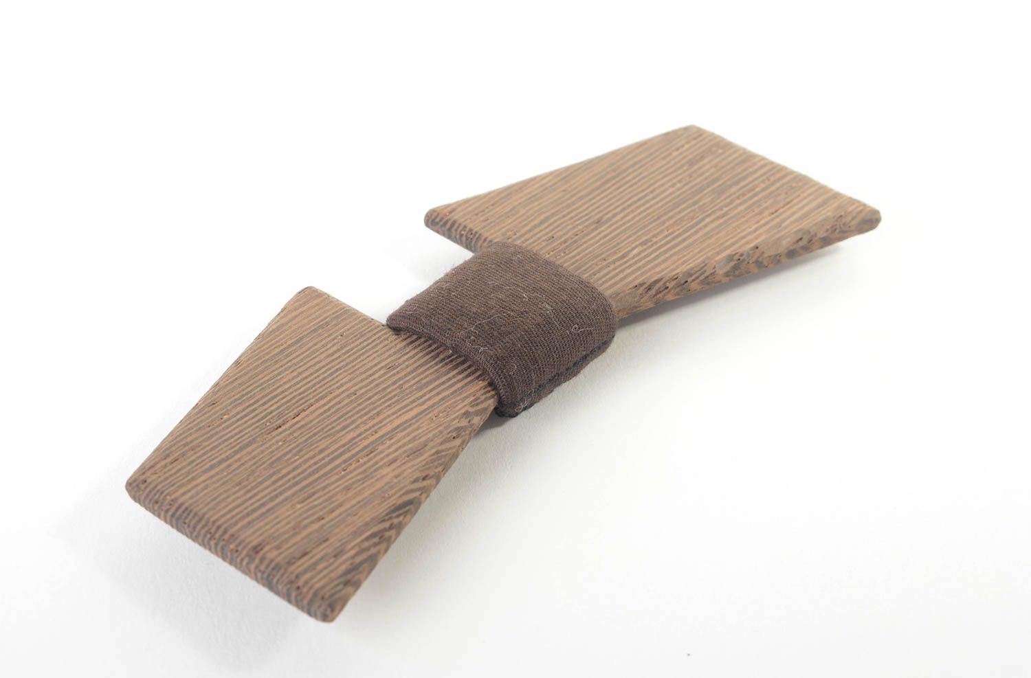 Accessoire für Männer handgeschaffen Fliege aus Holz schöne Fliege Krawatte foto 2