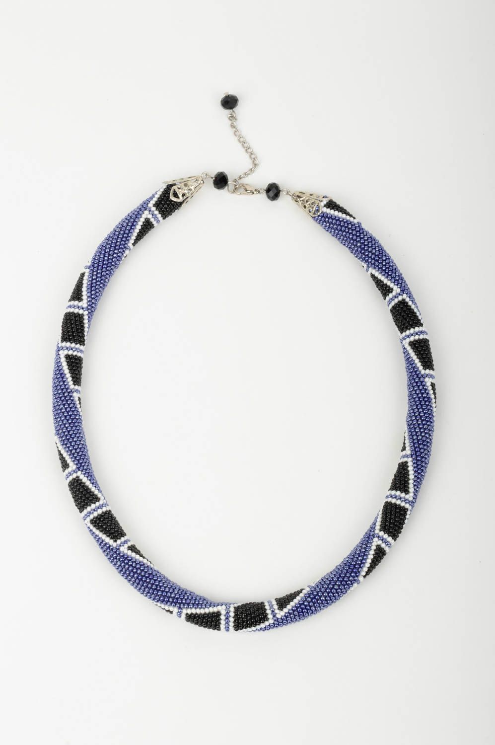 Handmade Ethno Kette Schmuck aus Rocailles Damen Collier lange Halskette grell foto 3