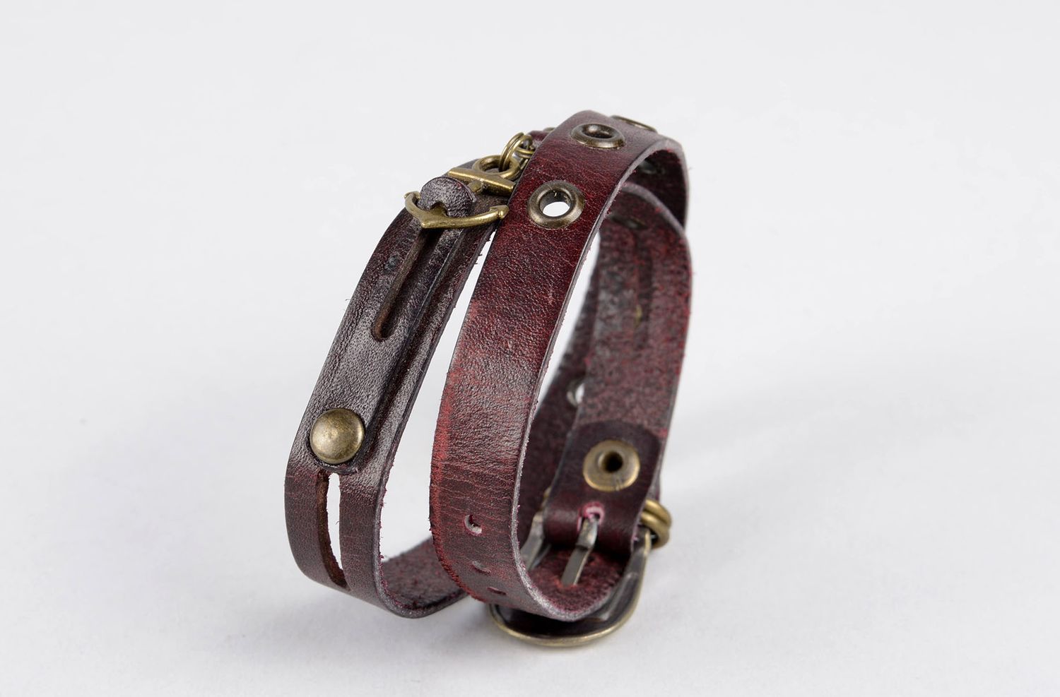 Handmade leather jewelry leather bracelet present for women handmade bracelet photo 3