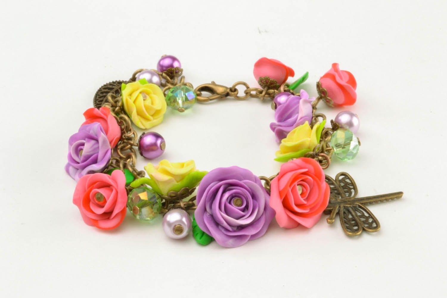 Bracelet with flower charms photo 1