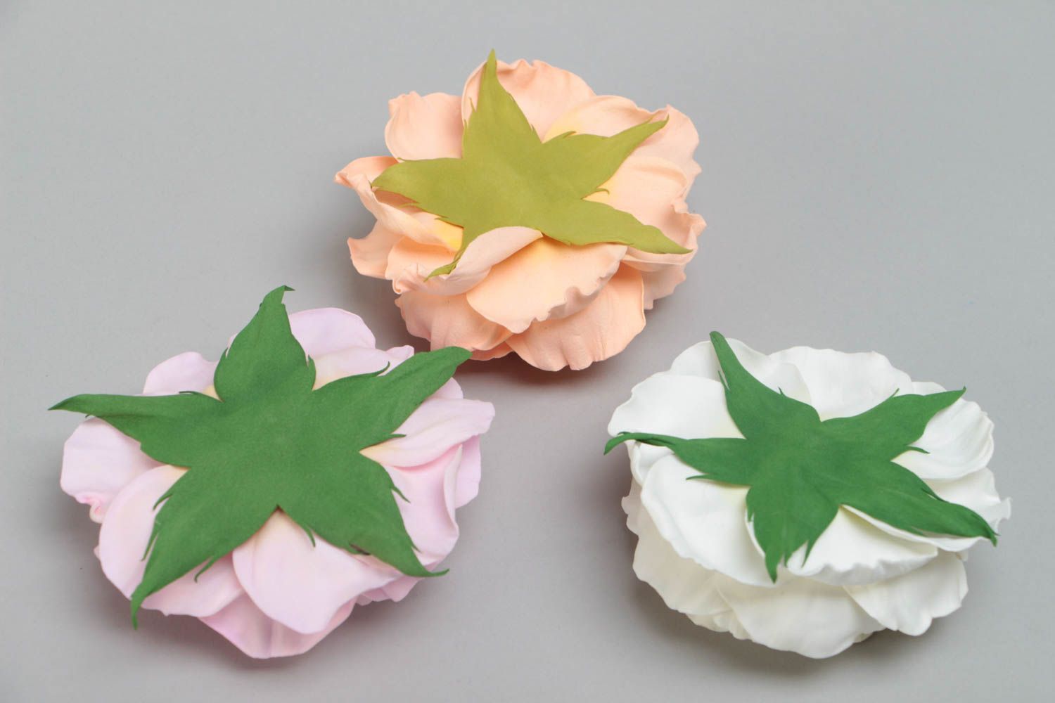 Materiales para manualidades en forma de flor de goma EVA 3 piezas artesanales foto 4