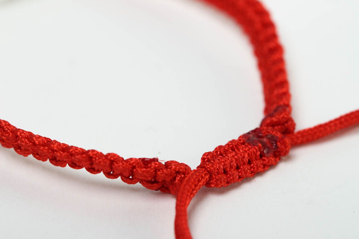 Handmade Damen Accessoire exklusiver Schmuck rotes Armband Geschenk für Frauen foto 4