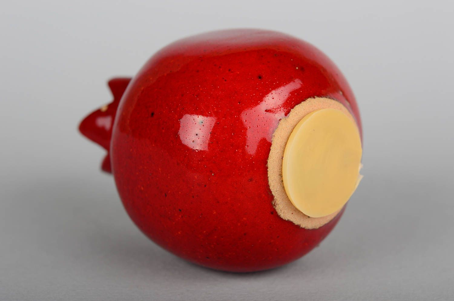 Керамическая солонка красный гранат солонка ручной работы кухонная посуда фото 4