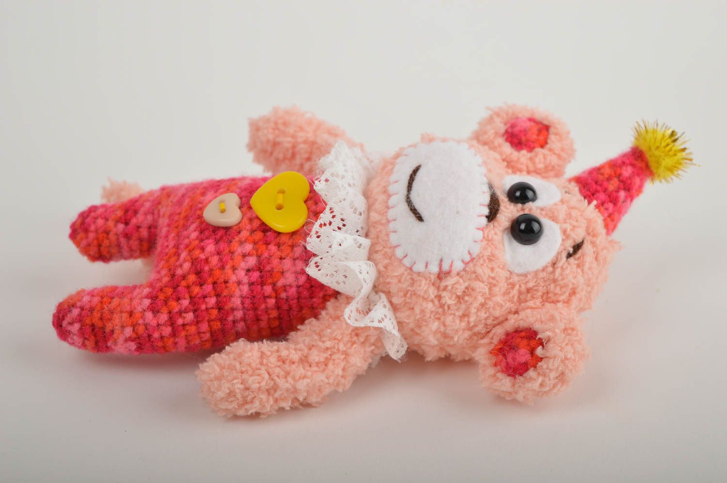 Muñeco tejido crochet hecho a mano juguete animale para niños regalo original foto 4