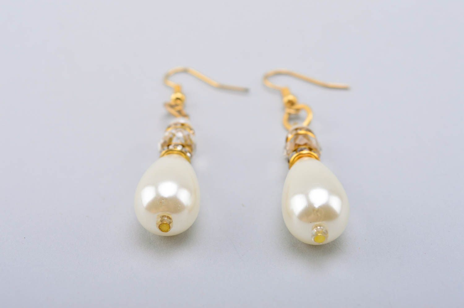 Beautiful handmade crystal earrings long beaded earrings cool jewelry designs photo 3