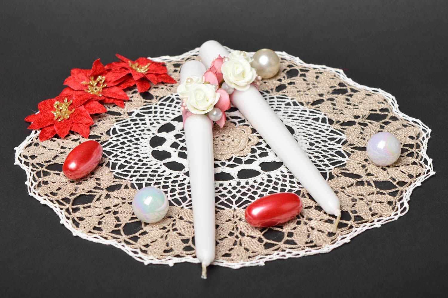 Vela de parafina hecha a mano accesorio de boda objeto de decoración de mesa foto 1