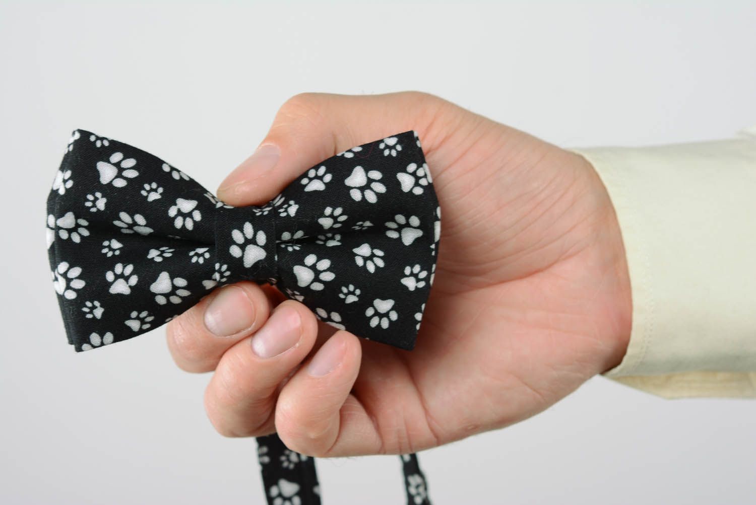 Bow tie sewn of cotton photo 5