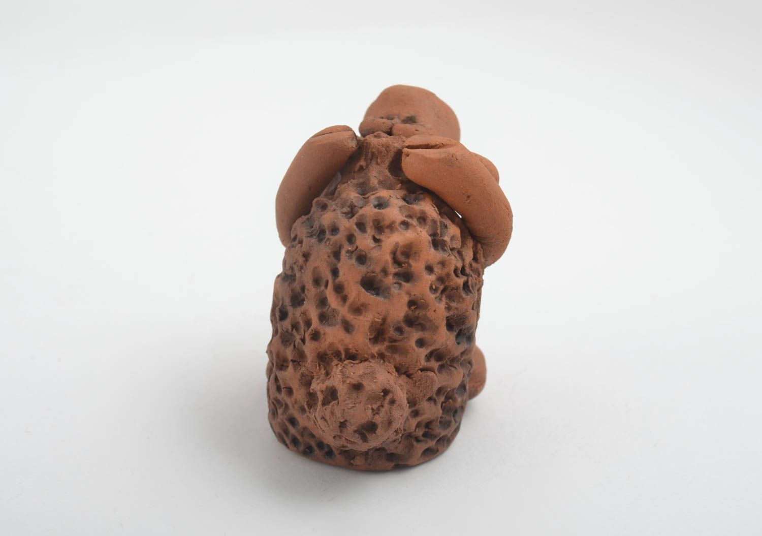 Figura decorativa hecha a mano souvenir de cerámica animal en miniatura foto 5