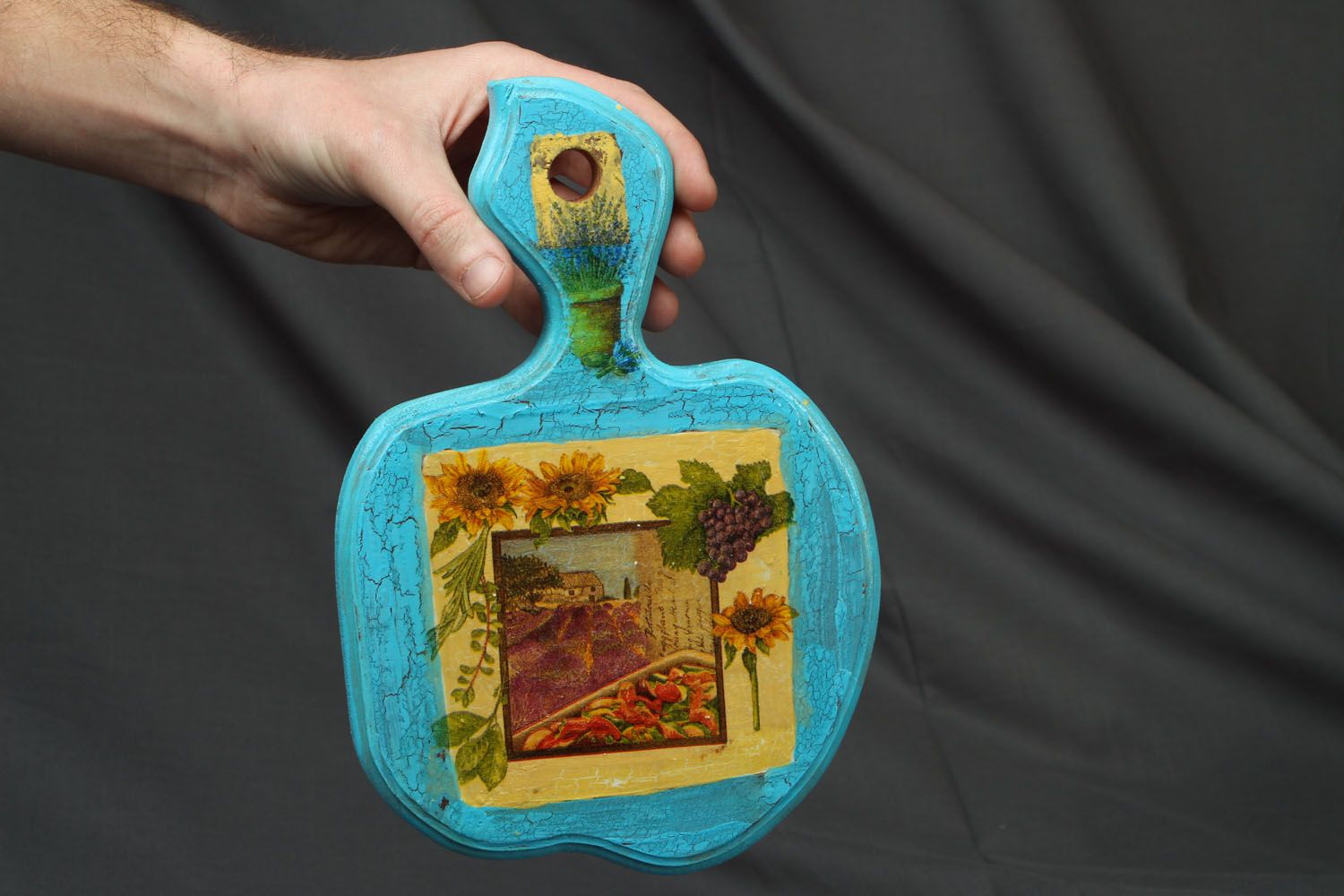 Decorative cutting board in Provence style photo 4