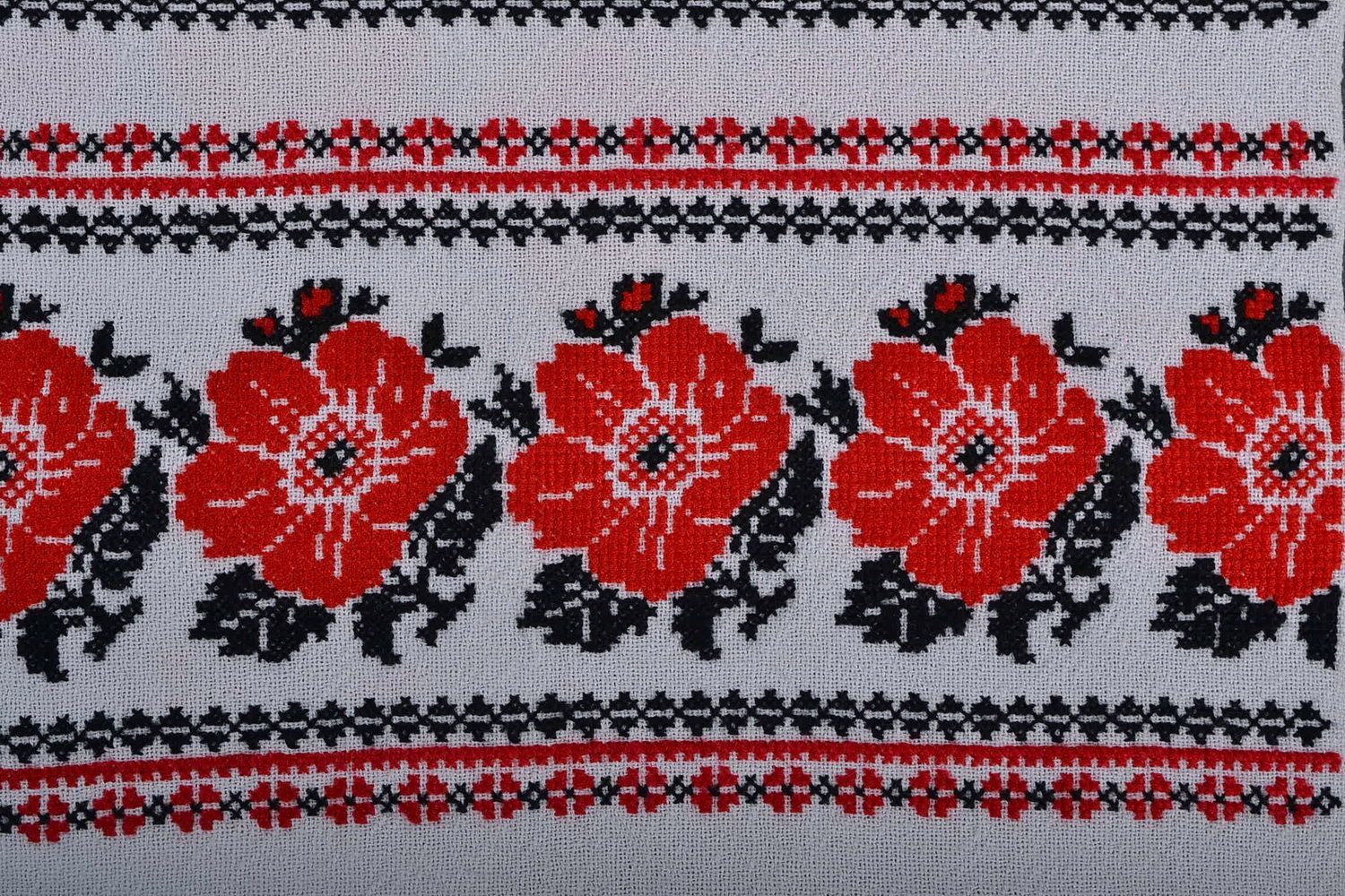 Rushnik with embroidery Poppies photo 2